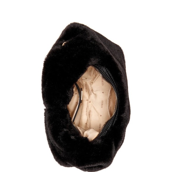 New Guess Black Shoulder Bag with Chain Strap - Picture 4 of 8